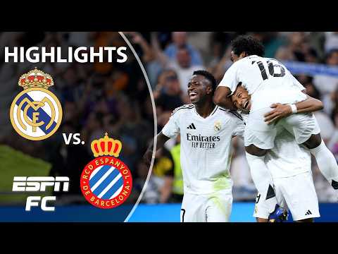 🔥 MBAPPE SCORES 🔥 Real Madrid vs. Espanyol | LALIGA Highlights | ESPN FC