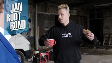 Jan rijdt rond - Rapper Sjors opnames videoclip