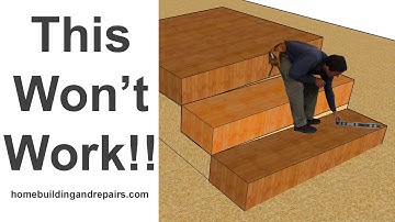 Maximum Stairway Tread or Step Slope - Building Codes