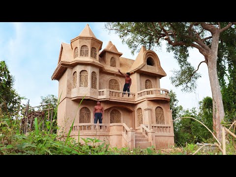 Building Creative Modern 3-Story Villa With Decoration Private Living Room Design In Forest