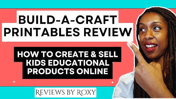 How to Use Canva to Create & Sell Educational Printables on Etsy - "Build-A-Craft Printables" Review