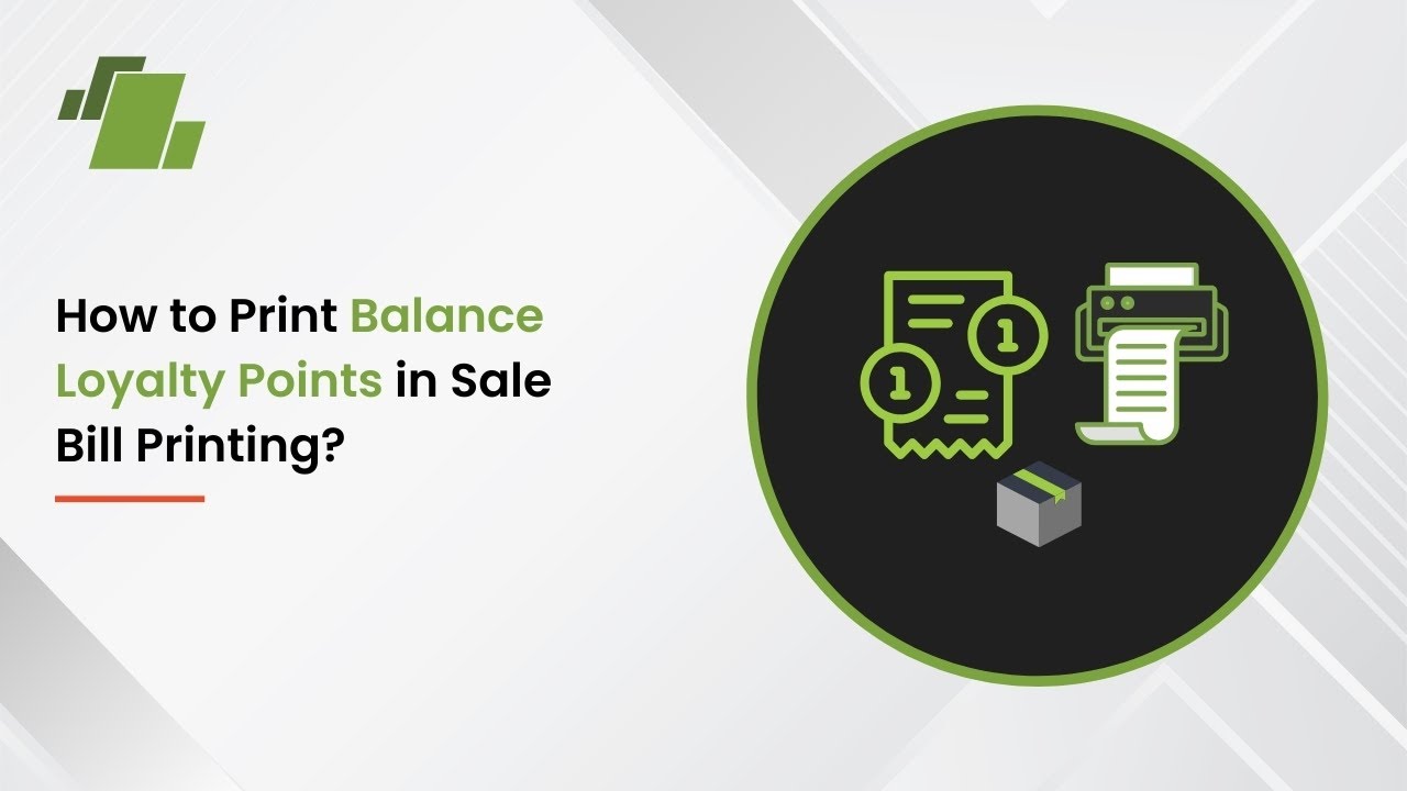 How to Print Balance Loyalty Points in Sale Bill Printing ? - YouTube