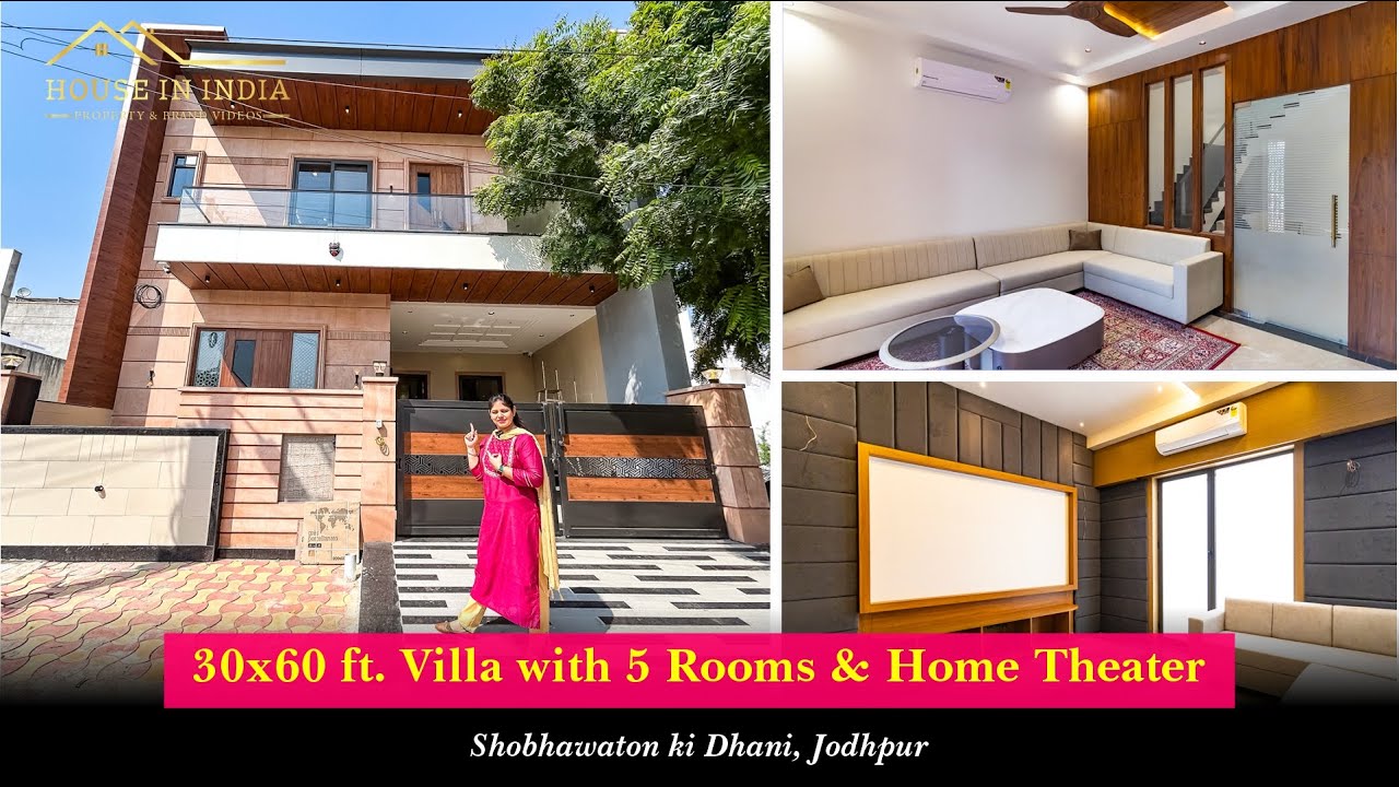 5 BHK 30x60 Ultra Luxurious Villa with a Private Home Theater | Property in Jodhpur