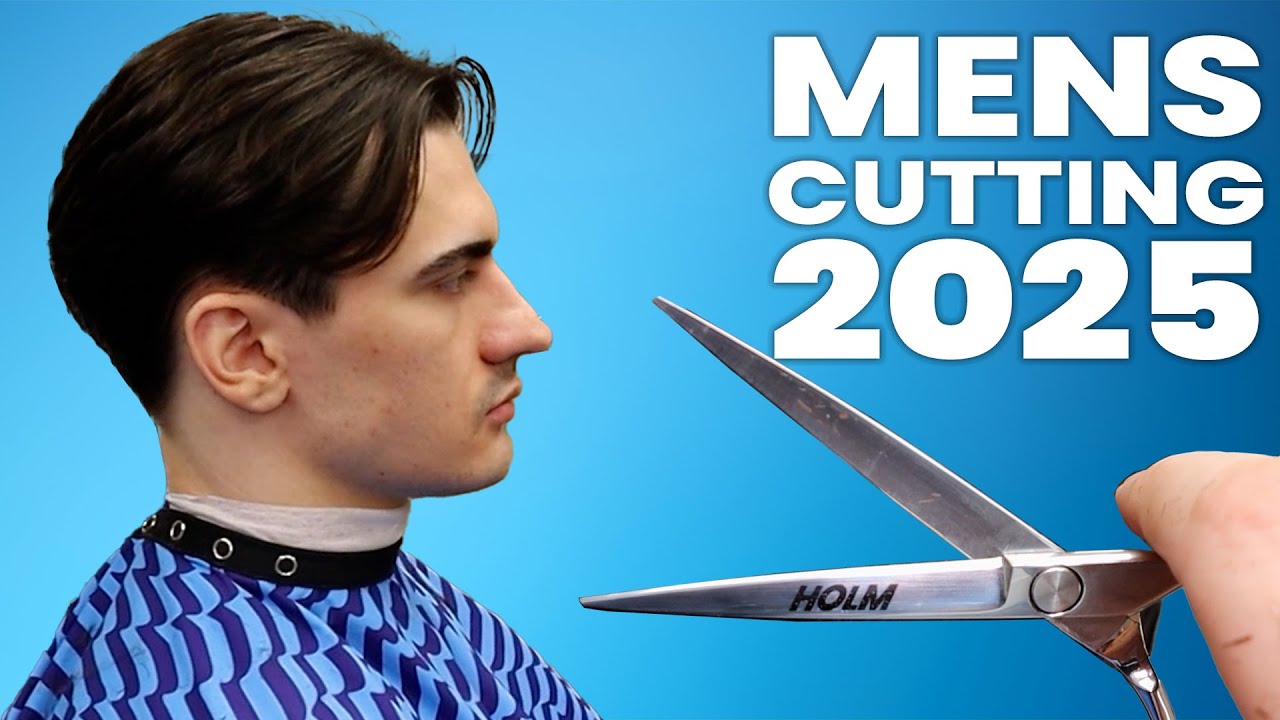 Как подстричь мужчин ножницами в 2025 году | Текущие тенденции в мужских прическах |