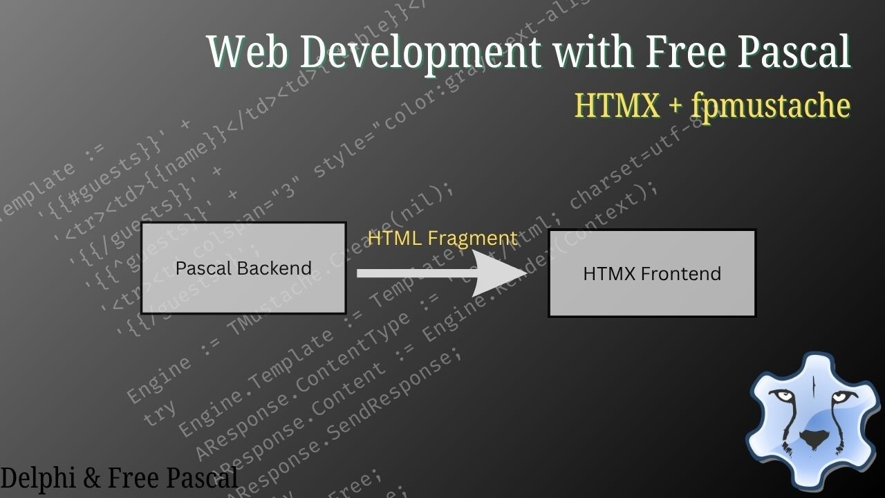 Modern Web Development with Free Pascal & HTMX (Using fpmustache) - YouTube