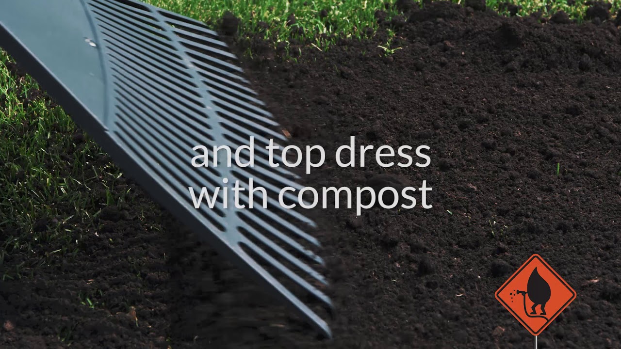 Aerate your lawn & top dress with compost Make Water Work YouTube