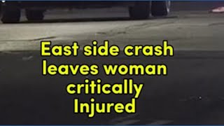 SAPD: 55-year-old woman critically injured after being struck by vehicle east of downtown