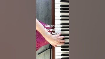 C Major Chord & Inversions Piano Left Hand
