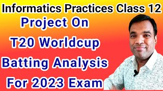 T20 World cup batting records analysis project with pandas and csv | IP class 12 pandas project 2023 screenshot 5