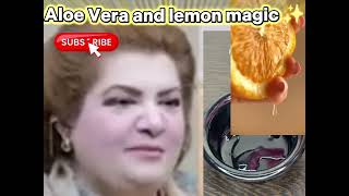 Lemon and Aloe Vera Gel Magic for Radiant Skin ✨ / Get Glowing Skin ✨ with 2 Ingredients #viral #...