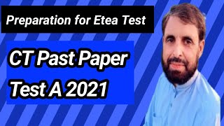 Etea Test Preparation Past Paper CT Tes A 2021