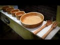 Woodturning a Cherry Salad Bowl Set