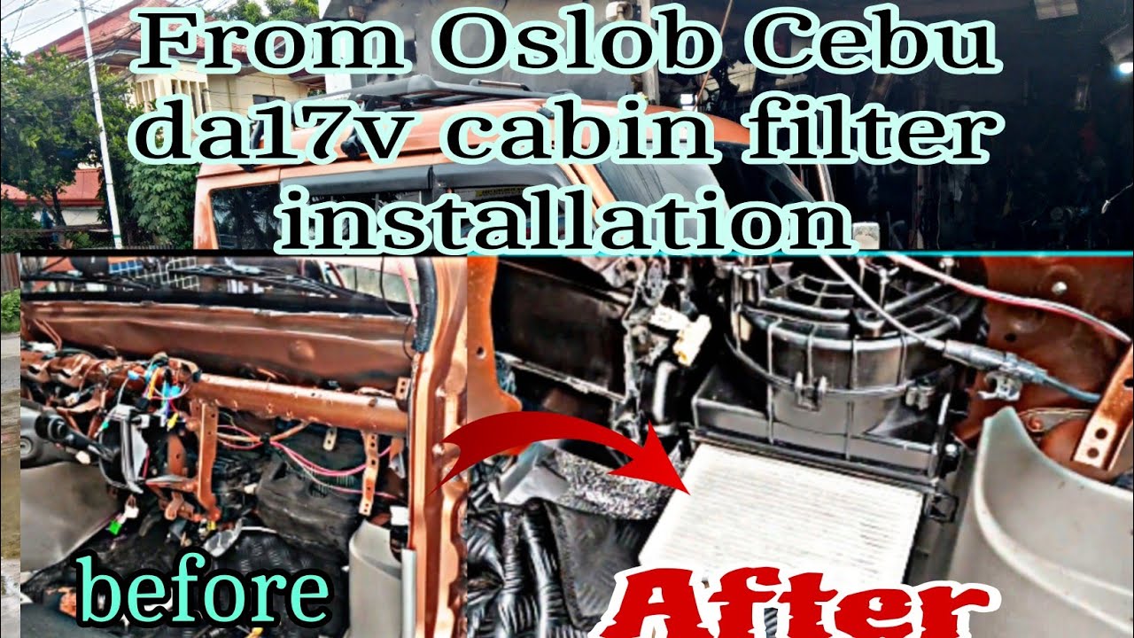 da17v evaporator cabin filter installation