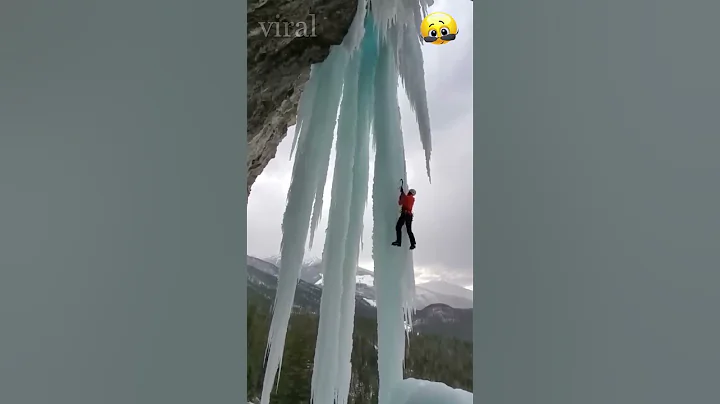 Who else wants to try ice climbing after watching this_ #shorts #shorts #viral #video #funny