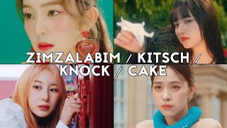 Red Velvet/IVE/LEE CHAE YEON/ITZY MVs, but every time they say the title the song changes
