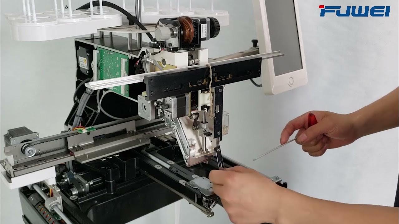 BF1500 how to replace reciprocator FUWEI embroidery machine YouTube