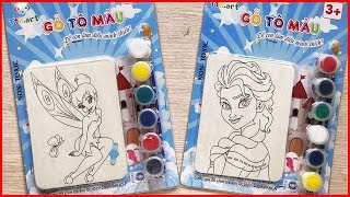 T Mu Cng Cha Elsa U0026 Tinker Bell Vi  5 Mu Nc  Coloirng Elsa U0026 Tinker Bell chim Xinh