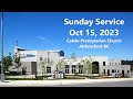 Worship Service October 15, 2023 - Calvin Presbyterian Church, Abbotsford, BC