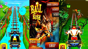 Rail Rush game~ zombie Caves part~2 android gameplay