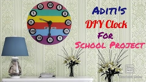DIY Clock | Roman Numeral Model Clock | How to do clock for school project | Clock using cardboard |