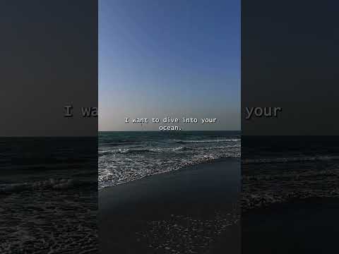 Walk with me in the ocean | talk like lovers do