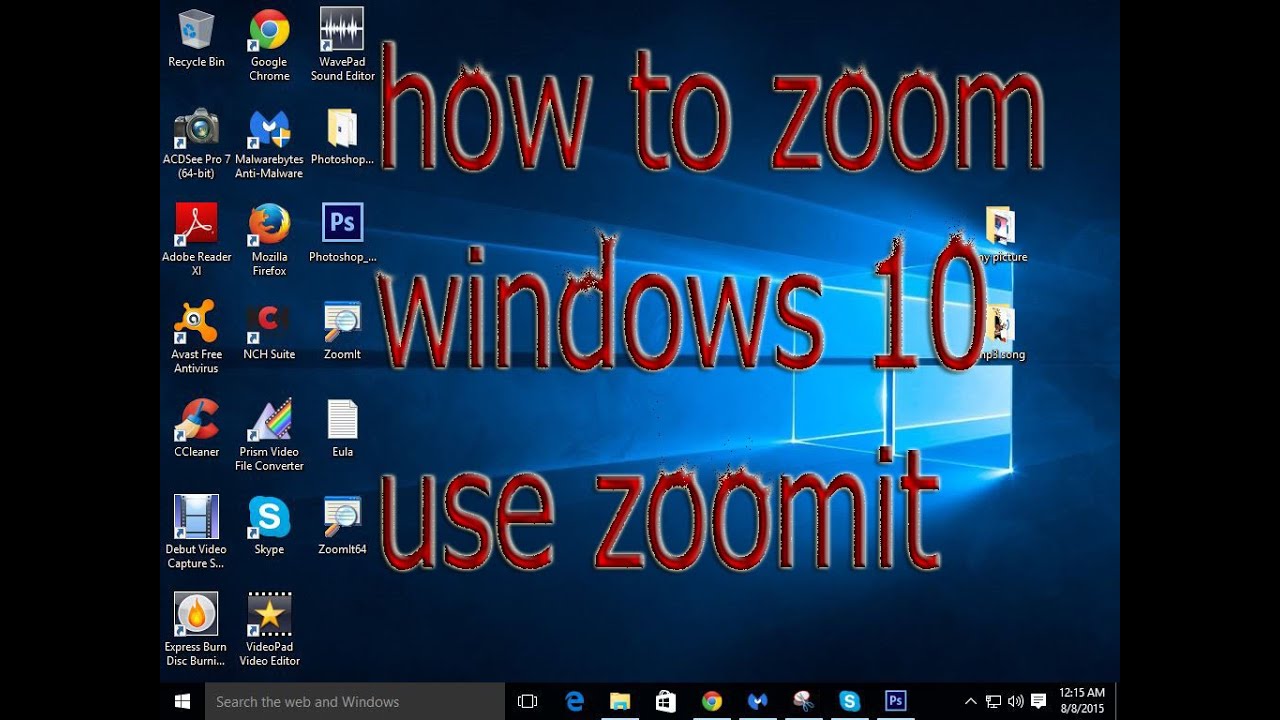 Windows10 Zoom