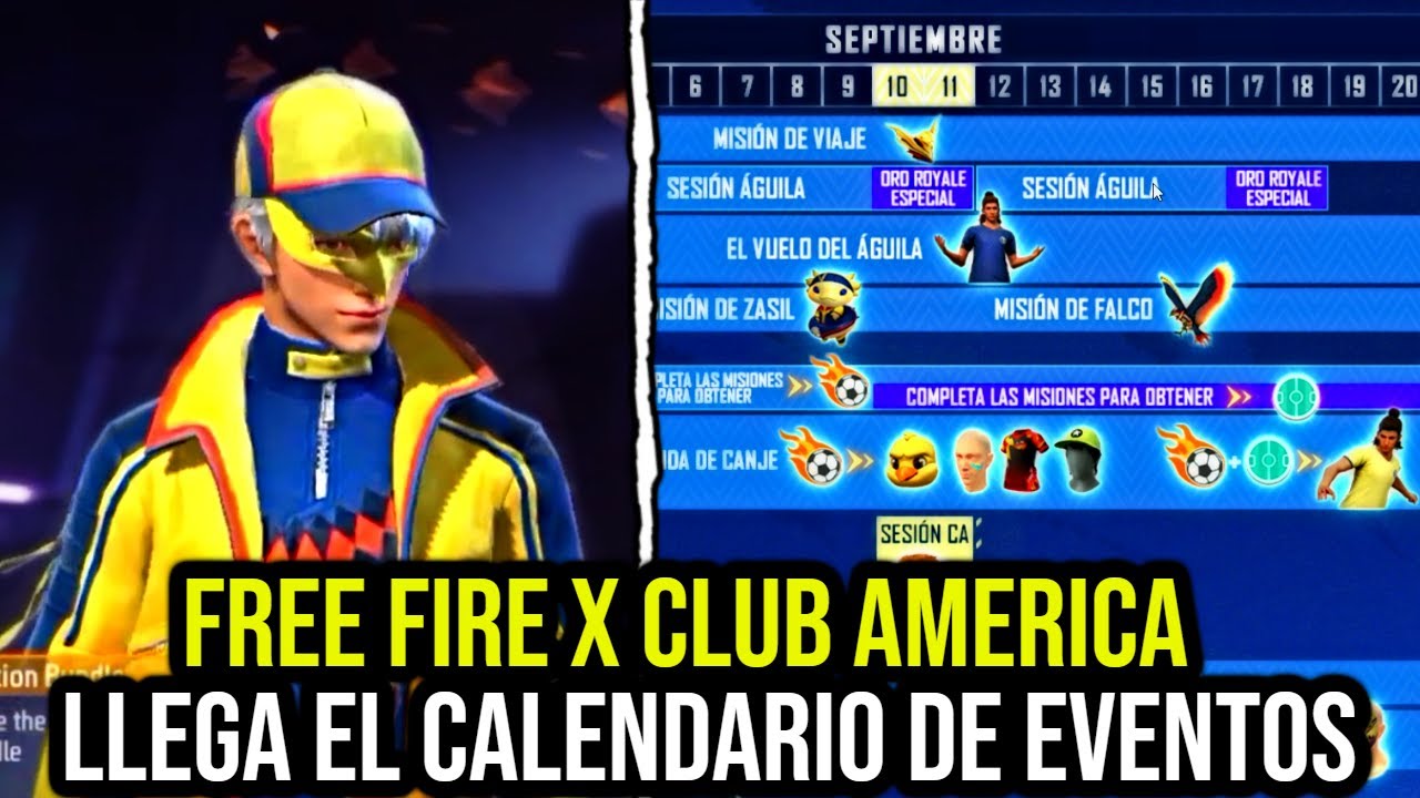 Club América x Free Fire Bundle Showcase