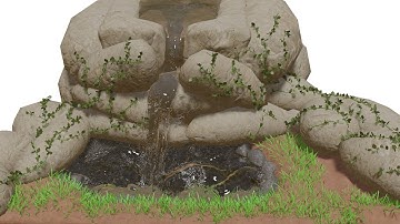 Blender 2.8 Tutorial - Making a Waterfall Introduction to Fluid Simulation with Mantaflow  Part 3