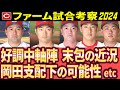 【最新/広島カープ2軍考察】好調中軸陣、岡田支配下の可能性、末包の近況【2024】
