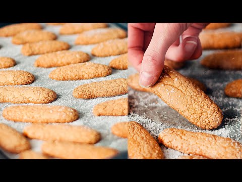 Video: Recept Om Thuis Savoyardi-koekjes Te Maken