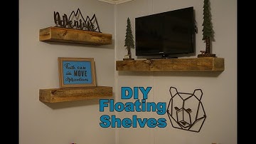 How To Build Pallet Board Floating Shelves