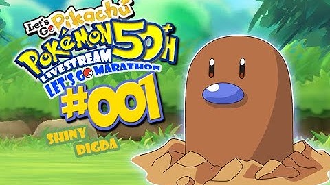Pokemon Lets GO - Neue Shiny Methode - Shiny Digda - Shiny Diglett - 50h Stream Marathon