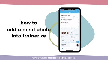How To Add A Meal Photo Into The Trainerize App