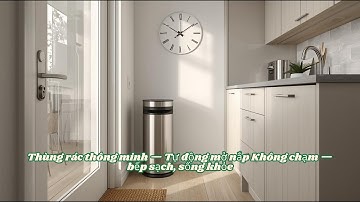 Thùng rác thông minh – Tự động mở nắp, giải pháp hiện đại cho ngôi nhà tiện nghi