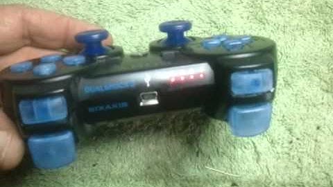 Black dualshock 3 with Translucent blue buttons and blue leds