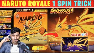 500% WORKING TRICK ✅🥳| The Nine Tails Theme Skywing 🔥💎 | Naruto Royale Event Spin | ff new event screenshot 4