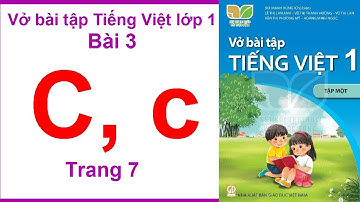 Vở bài tập tiếng việt lớp 1 tập 1 trang 7 | Bài 3: C, c | Kết nối tri thức