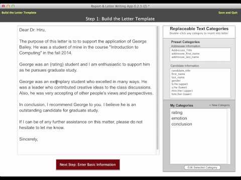 Creating a Reference Letter Writing App with LiveCode (Khan Academy Version)