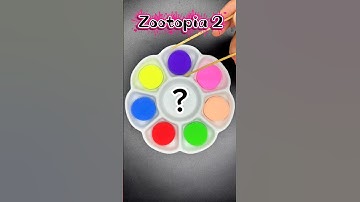 🤣😱Zootopia 2❤️Mix color🎨 #asmr #zootopia2 #zootopia #colormixing #colors #disney #satisfying