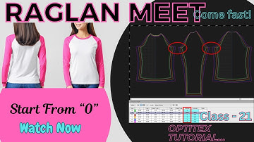 RAGLAN MEET | RAGLAN MEET MANUALLY || HOW TO MEET RAGLAN SLEEVE || OPTITEX TUTORIAL|| CLASS - 21