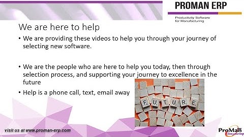 Proman-ERP Defining requirements for your ERP software project.