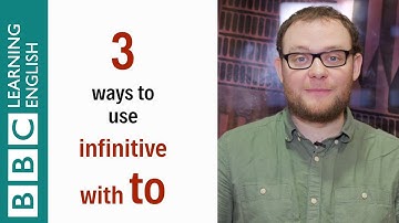 3 ways to use infinitive with to - English In A Minute