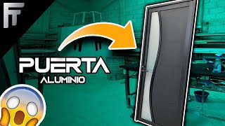 🔥Puerta de aluminio económica con intermedio Cerchado 🔴