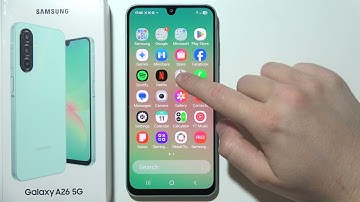 SAMSUNG Galaxy A26 5G: How to Create Folders in App Drawer