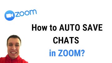 How to AUTO SAVE CHATS on ZOOM?