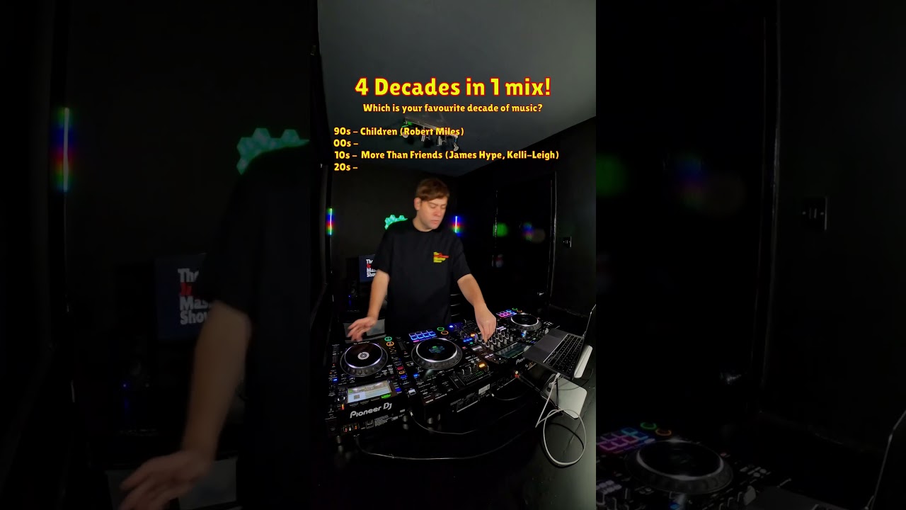 4 десятилетия танцевальной музыки в одном мини-миксе диджея... 