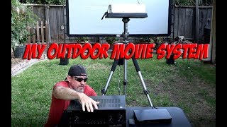 My Outdoor Movie System Setup