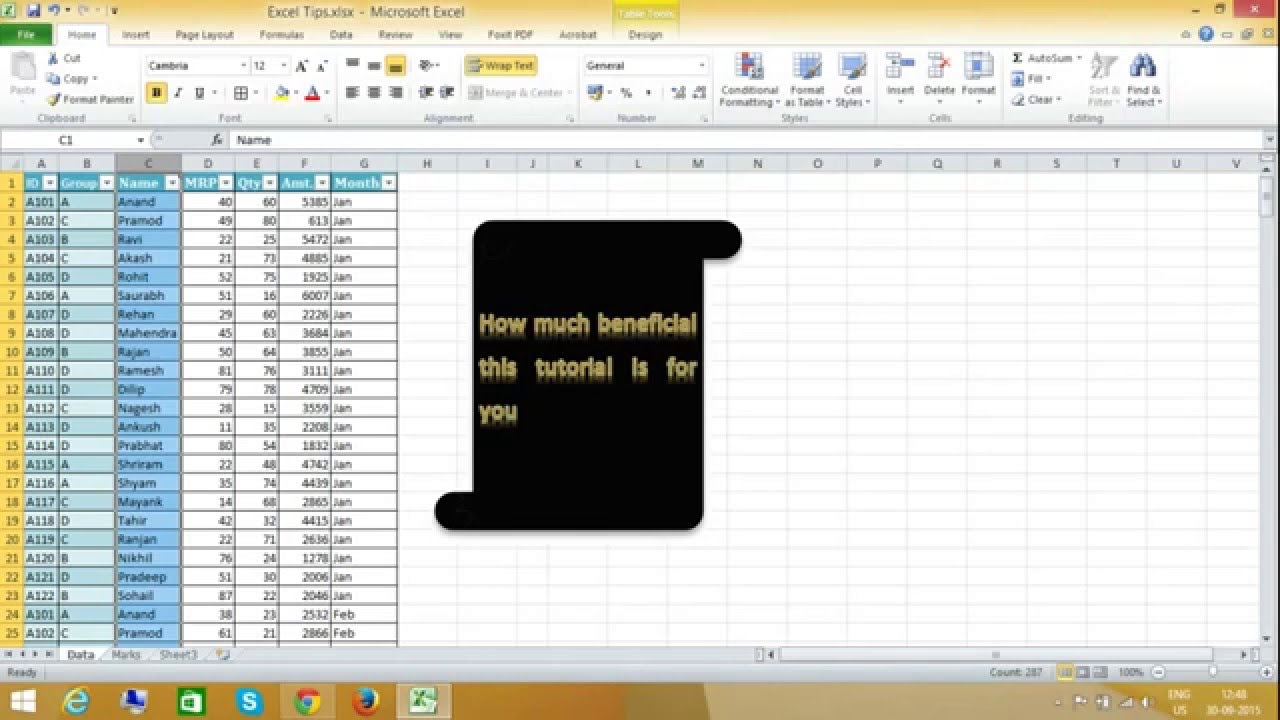 วิธี unhide excel document