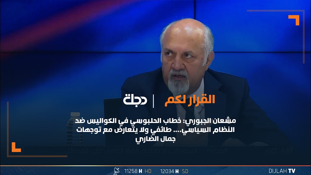 مشعان الجبوري: خطاب الحلبوسي في الكواليس ضد النظام السياسي…. طائفي ولا يتعارض مع توجهات جمال الضاري