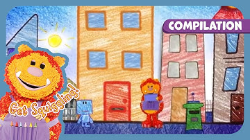 Buildings and Homes with Squigglet | Get Squiggling! MEGA Compilation | 25+ mins